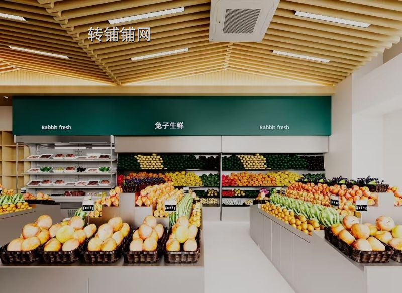 【门面转让】黔龙一号一期|109㎡生鲜店急转 全新品牌装修设备