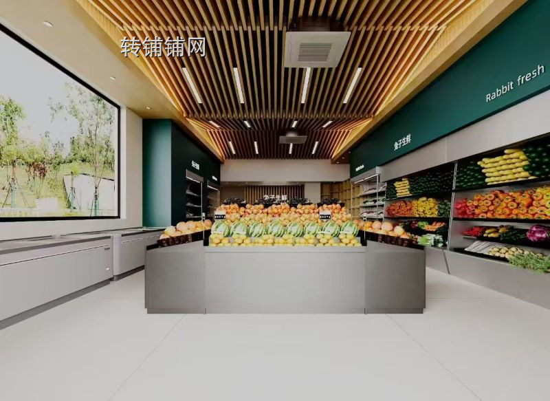 【门面转让】黔龙一号一期|109㎡生鲜店急转 全新品牌装修设备